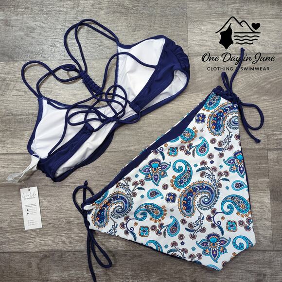 Cupshe Braided Back Tie Side Bikini Swimsuit Size XL - Picture 6 of 6